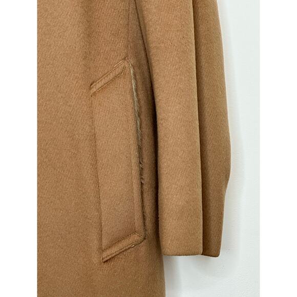 Mighty Mac Vintage 70s Tan men’s Winter coat w/ Faux Fur Lapel lined size 42/Lg - Picture 10 of 13